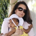 Kristin Davis Visits The Tennis Club With Adopted Daughter