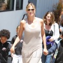 Heidi Klum Picks Up Her Kids From Karate