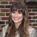 Lea Michele Tapes David Letterman At The Studio