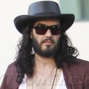 Russell Brand Dressed Like A Cowboy Leaving The Studio