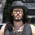 Russell Brand Goes For A Stroll In West Hollywood