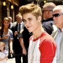 Justin Bieber Visits Letterman In NYC