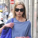 Allegra Versace Strolls Through Downtown Milan