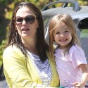 Jennifer Garner Takes Daughter Seraphina To A Birthday Party