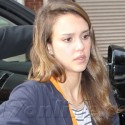 Jessica Alba And Family Arrive In NYC