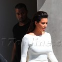 Kanye West And Him Kardashian Hang Out At His Hollywood Hills Home