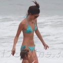 Bikini-Clad Kendall Jenner Plays With Baby Mason On The Beach