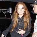 Lindsay Lohan Arrives To Set For <em>The Canyons</em> Filming
