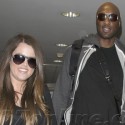 Khloe Kardashian And Lamar Odom Make Their Way Through LAX