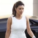 Kim Kardashain And Kanye West Wear Matching B&W Outfits