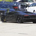Kanye West Arrives At Kim's In $750K Lamborghini