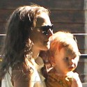 Natalie Portman Takes Her Son To A Friend's House In Los Feliz