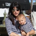 Selma Blair Carries Baby Arthur In Studio City
