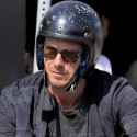 David Beckham Takes His Motorcycle For A Ride