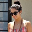 Vanessa Hudgens Beats The Heat In A Sexy Silk Cami Dress