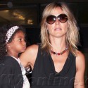 Heidi Klum Lands At LAX With Her Kids