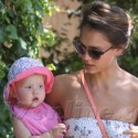 Jessica Alba Attends A Pool Party With Her Darling Daughters