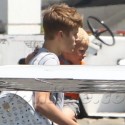 Justin Bieber And His Baby Brother Board Private Jet