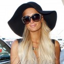 Paris Hilton Leaves On A Jet Plane