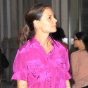 Katie Holmes Wears A Cute Dress In The City
