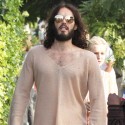 Russell Brand Goes For A Stroll Around Hollywood