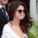 Selena Gomez Rocks Studded Biker Boots