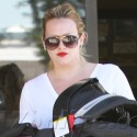 Hilary Duff Runs Errands With Baby Luca