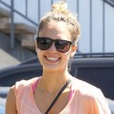 Jessica Alba Is All Smiles After Her Workout