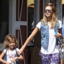 Jessica Alba Out In Brentwood With Daughter Honor
