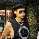 Steven Tyler Goes On A Stroll Through Beverly Hills