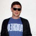 Cory Monteith Waits For A Ride At LAX