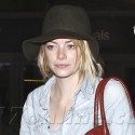 Emma Stone Lands At LAX
