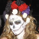 Hilary Duff Wears Some Scary Makeup For A Halloween Party