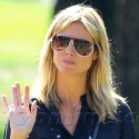 Heidi Klum Attends Henry's Soccer Game