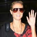 Heidi Klum Heads To LAX