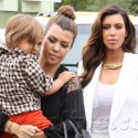 Kim And Kourtney Kardashian Take Mason Grocery Shopping