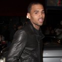 Chris Brown Wears Yellow Jeans At Hollywood Nightclub