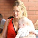 Hilary Duff Takes Baby Luca To A Play Date