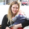 Hilary Duff Runs Errands With Little Luca