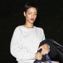 Rihanna Hits The Studio