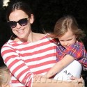 Jennifer Garner Picks Up Her Girls After School