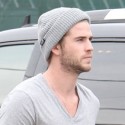 Liam Hemsworth Stops By A Studio