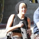 Miley Cyrus Looks Smokin' Hot At The Recording Studio