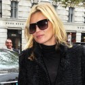 Kate Moss Rocks All Black In The UK