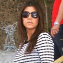 Kourtney Kardashian Rocks Leather Pants