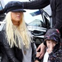 Christina Aguilera Takes Son Max To Karate
