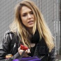 Jessica Alba Heads To Her Office