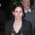 Courteney Cox Arrives At Bootsy Bellows With David Fincher