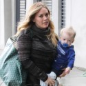 Hilary Duff Runs Errands With Little Luca