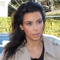 Kim Kardashian Gets Her Extensions Swapped Out